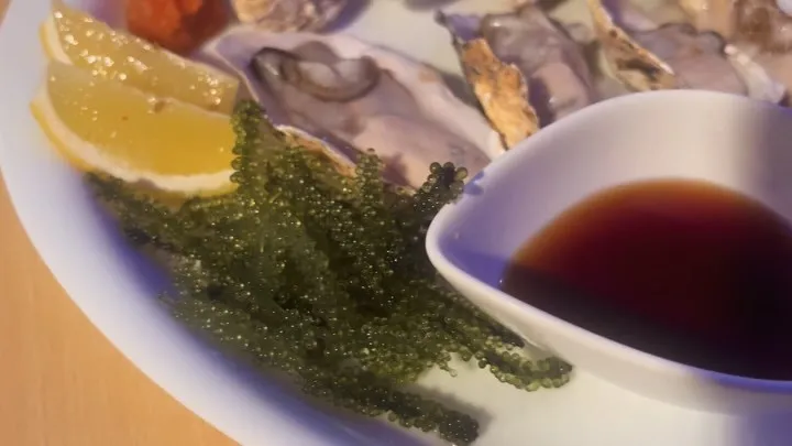 生牡蠣ポン酢〜レモンジュレ添え🍋¥680-