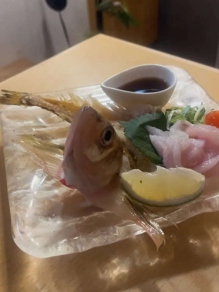 ハタハタのお造り　¥680-